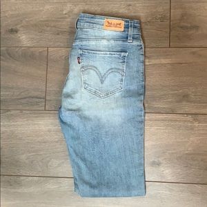 Faded Blue Skinny Jeggings